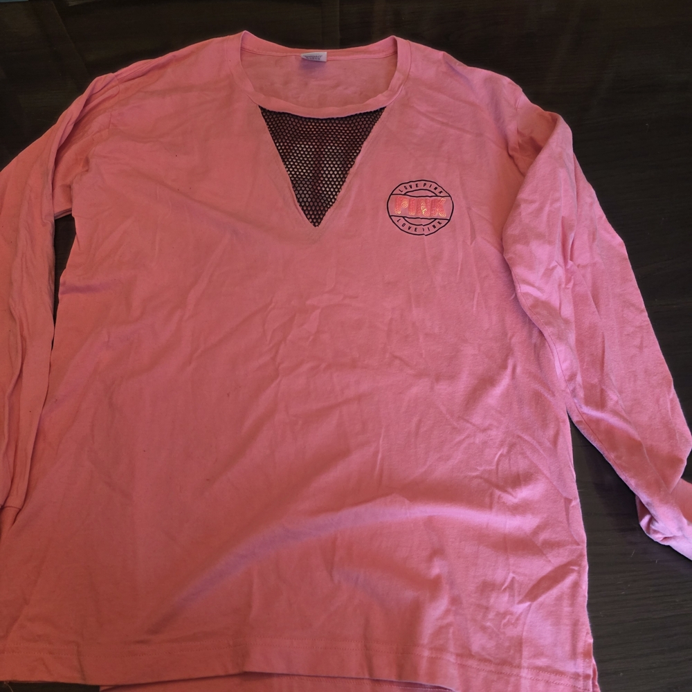 PINK Victoria's Secret Long Sleeve Tee - Pink